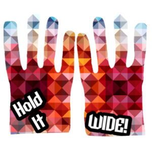 Geometric gradient gloves Design