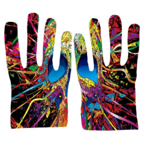 Colorful skull Gloves Design