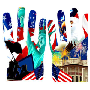 Land of the free Gloves Design